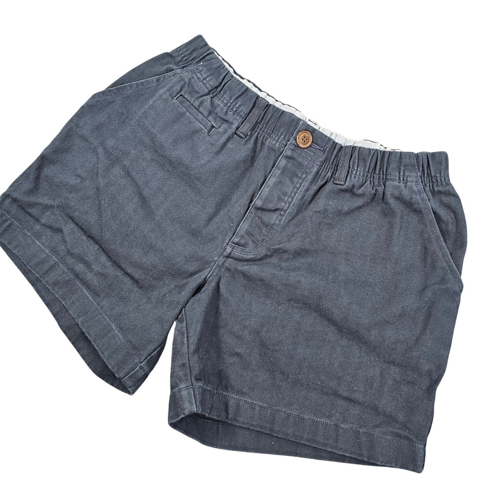 Chubbies Mens Everywear Shorts Navy Blue Herringbone Twill Size Medium Casual
